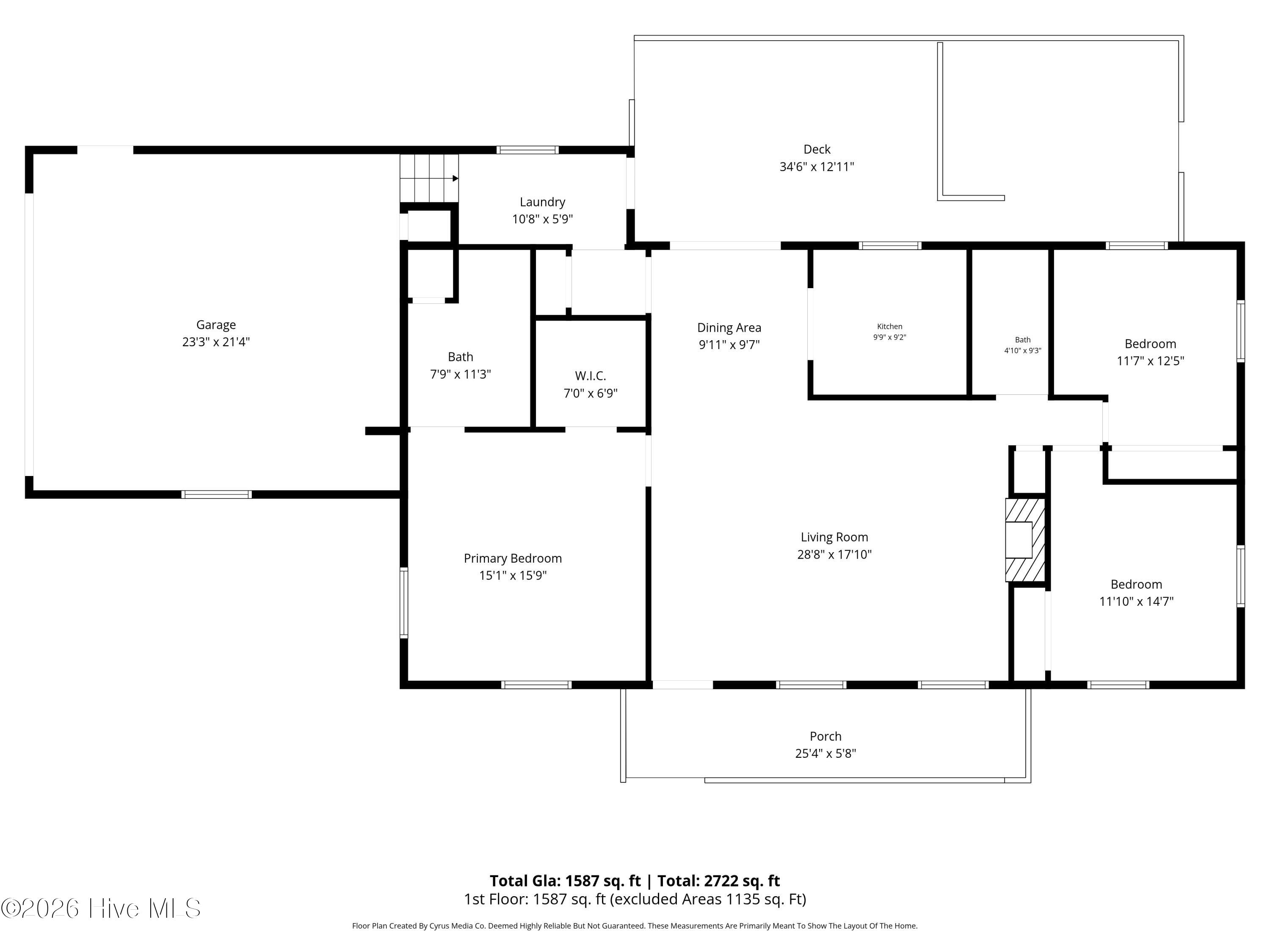 2222 John Henry Store Road Currie, NC 28435 - Photo 50 of 50 Schematic Floor Plan (3)