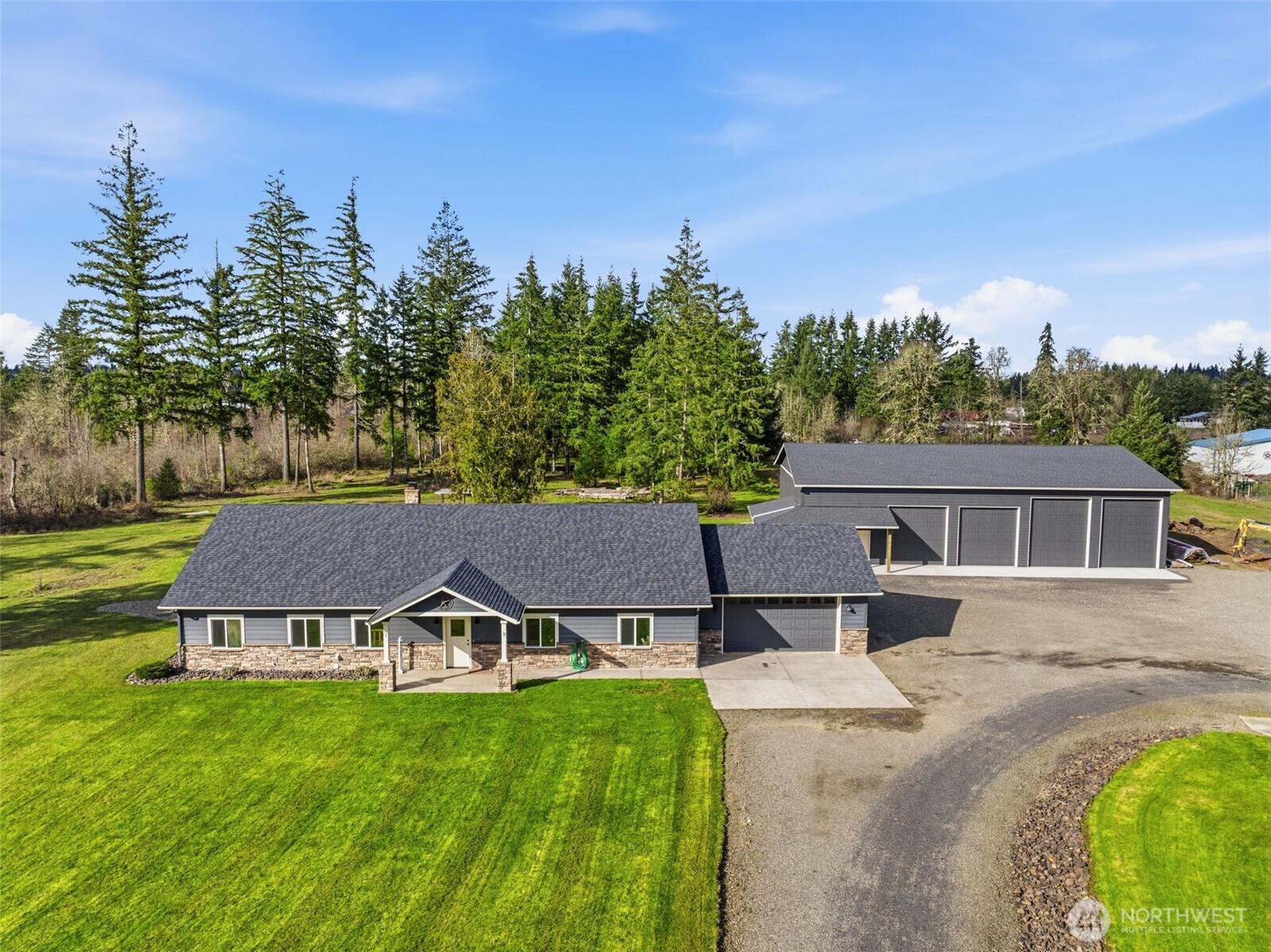 371 Toledo-Vader Road Toledo, WA 98591 - Photo 2 of 40 a view of a house with a big yard plants and large trees