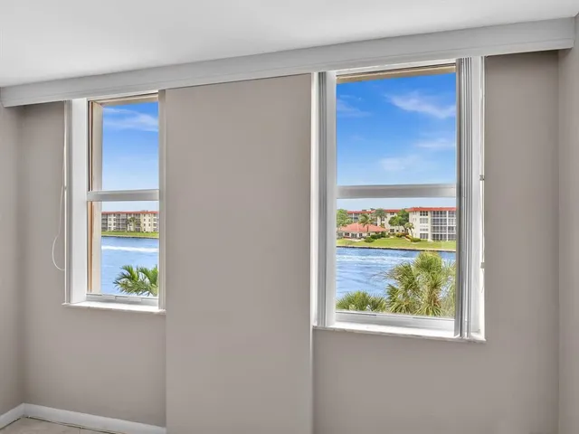 a view of an entryway with window