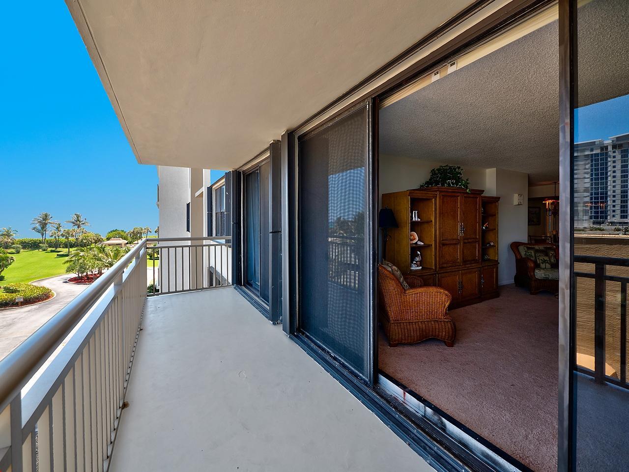 3400 North Ocean Drive, Unit 405 Riviera Beach, FL 33404 - Photo 4 of 27 Large Balcony