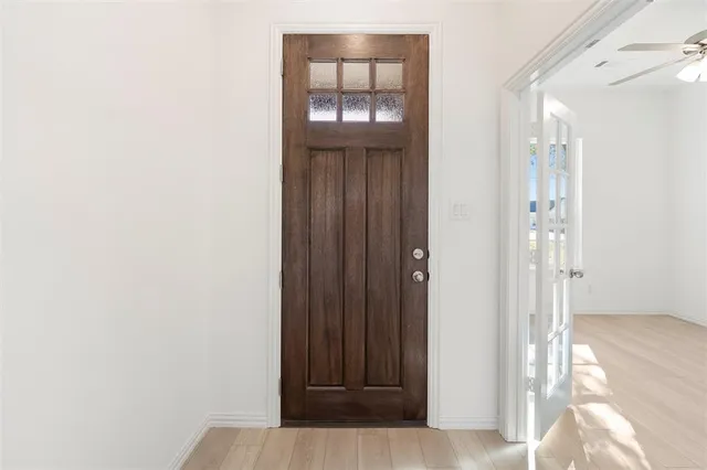a view of an entryway door