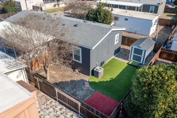 a aerial view of a house