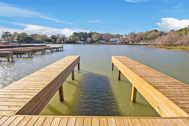 a view of deck with lake and mountain view