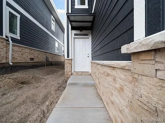 a view of a house with a door