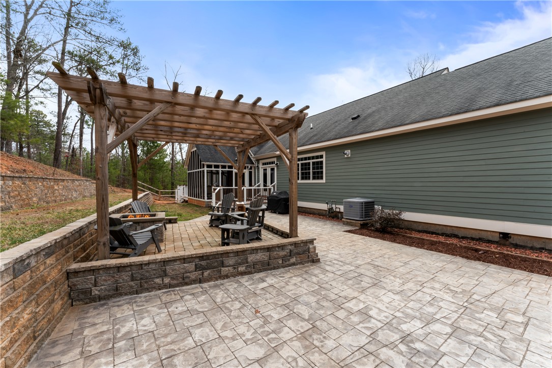 118 Bartram Trail Central, SC 29630 - Photo 29 of 40 Pergola and gas fueled fire pit