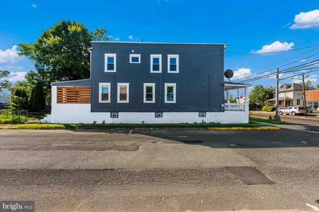 a front view of a building