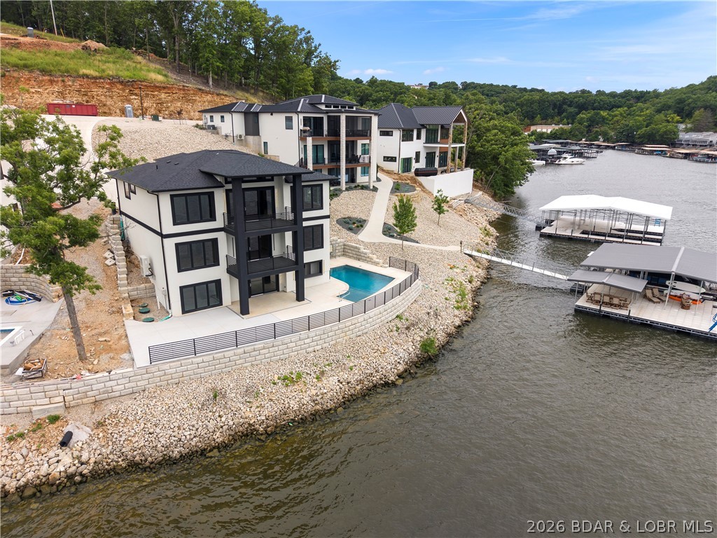 439 Red Bud Road Lake Ozark, MO 65049 - Photo 81 of 98 Elevated aerial view showcasing the home's impress
