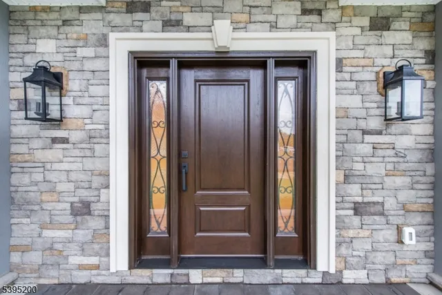 a view of front door of house
