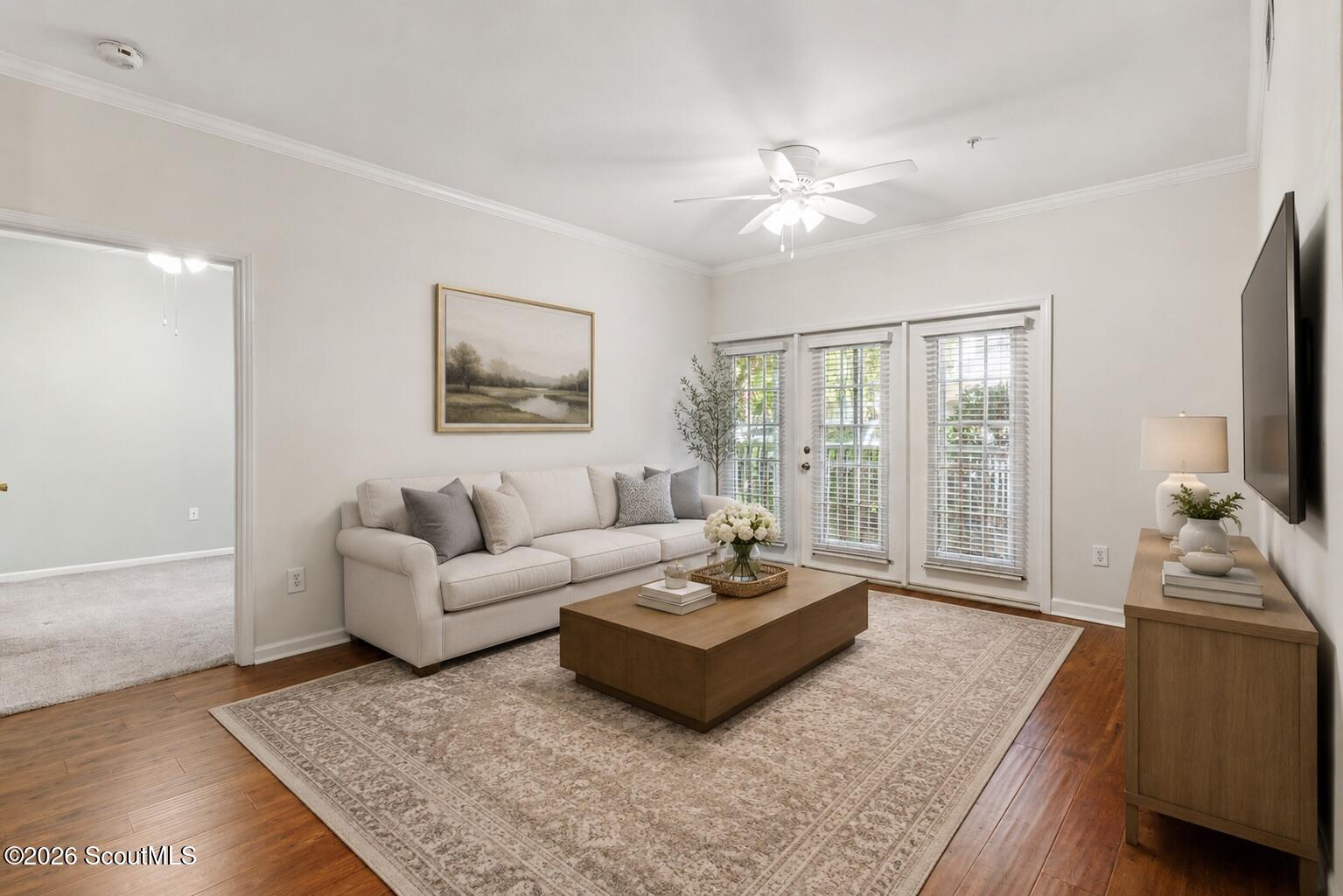 1704 Frederica Road, Unit 507 St. Simons Island, GA 31522 - Photo 6 of 43 Photo is virtually staged - Living room