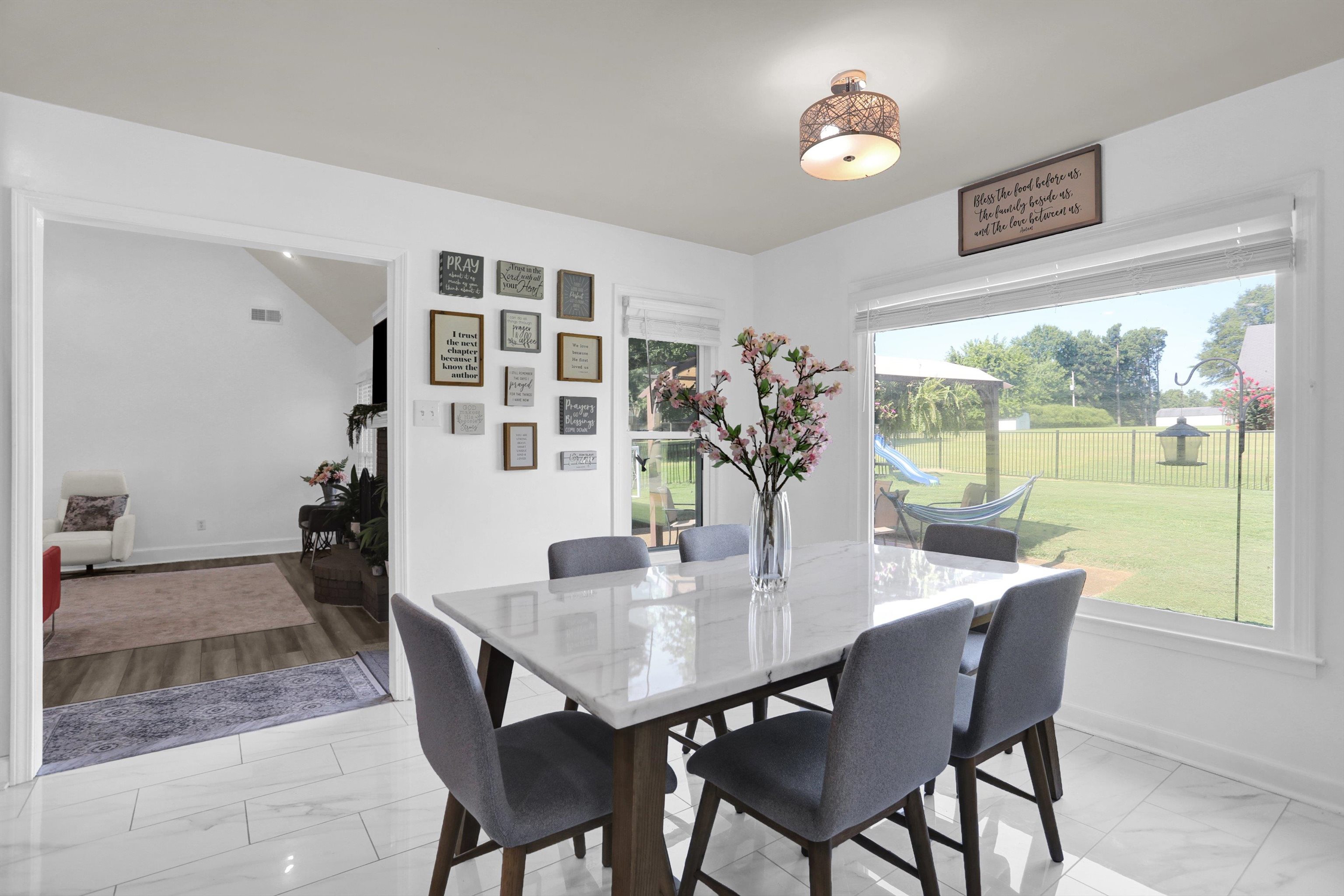4045 Bartlett Country Road Bartlett, TN 38135 - Photo 18 of 40 a view of a dining room with furniture window and outside view