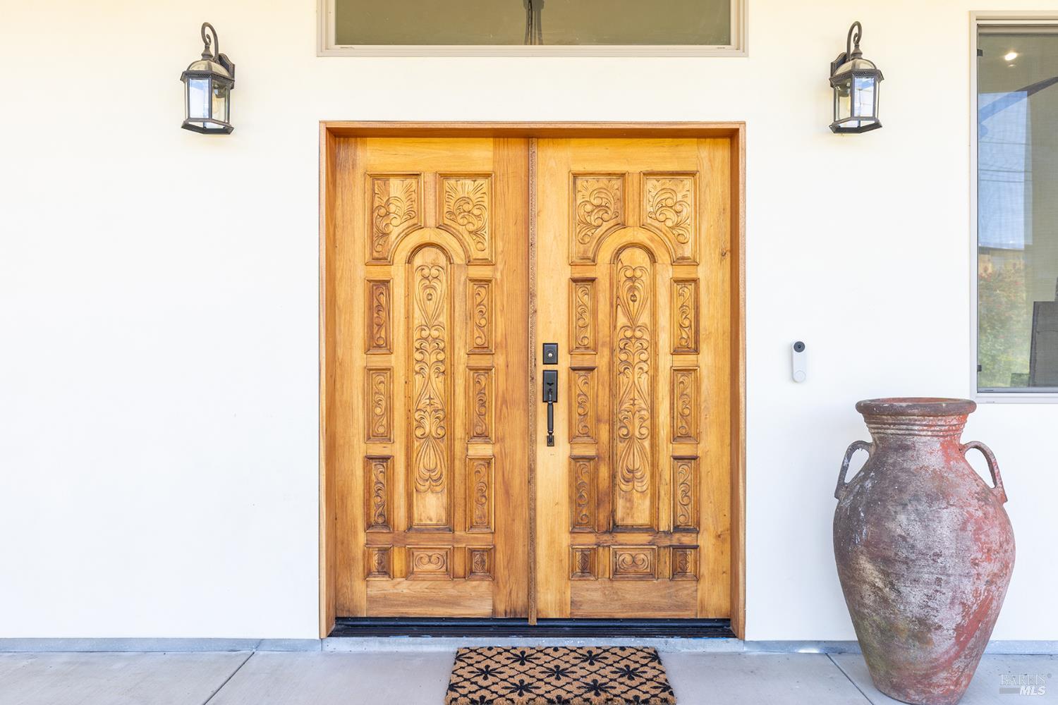 753 Sunnyside Road St. Helena, CA 94574 - Photo 5 of 55 a view of a door with wooden floor