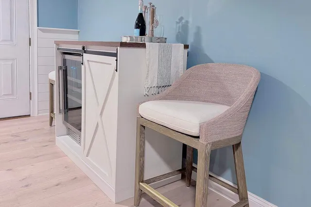 a house view with a garden space