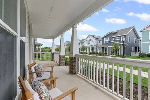 front view of a house with a porch