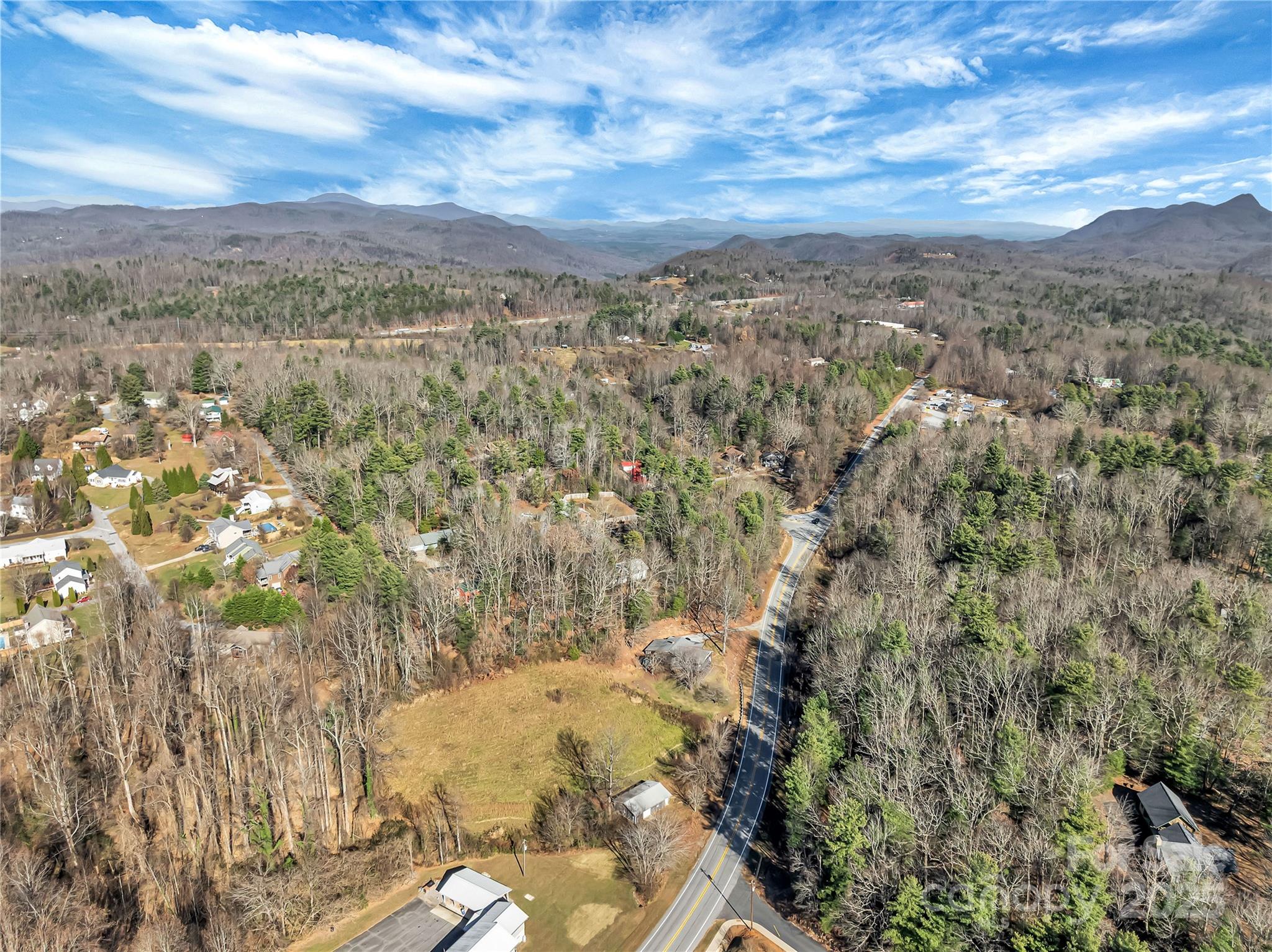 283 Ozone Drive Saluda, NC 28773 - Photo 5 of 16 a view of a city with lush green forest
