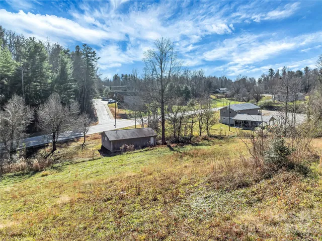 a view of a patio with chair and table