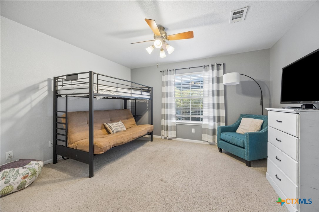 1328 Cottonwood Road Fischer, TX 78623 - Photo 23 of 35 a bedroom with furniture and a flat screen tv
