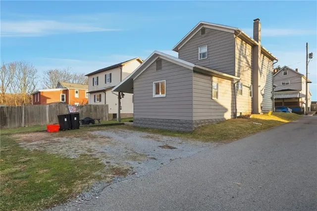 a view of a house with a outdoor space