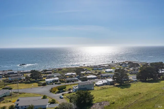 a view of city and ocean