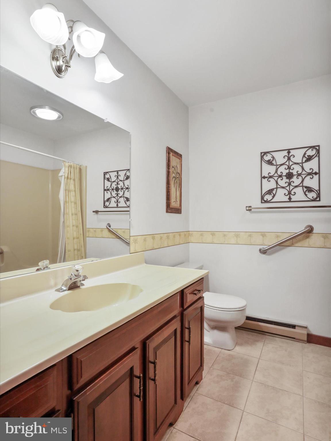 47 Diffys Drive Shippensburg, PA 17257 - Photo 13 of 48 a bathroom with a sink a toilet and a mirror