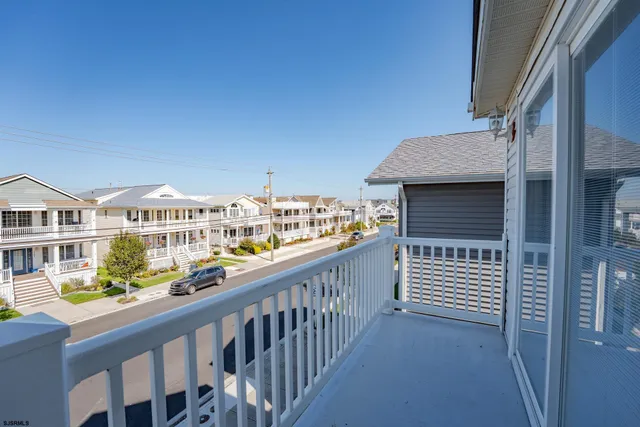 a view of city from balcony