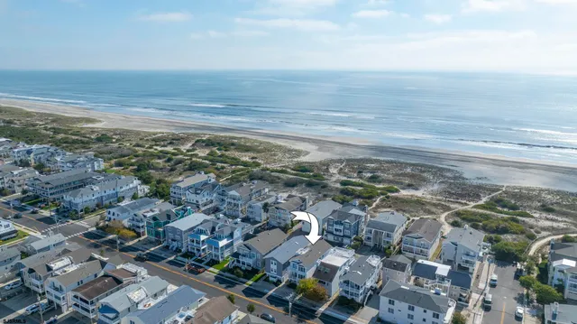 a view of an ocean and beach