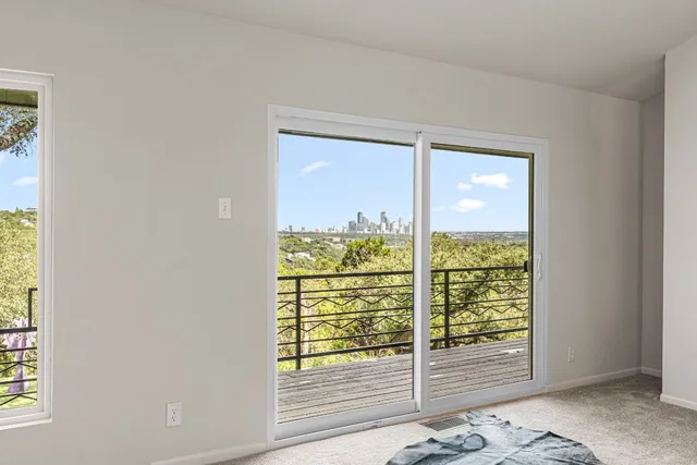 a view of a room with window