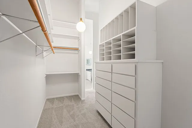 a view of walk in closet