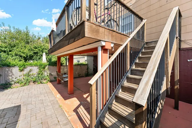 a view of outdoor space and deck