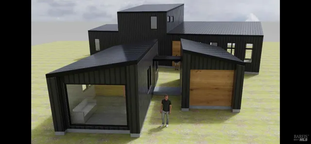 a view of an house with backyard