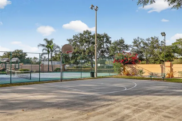 a view of a basketball court