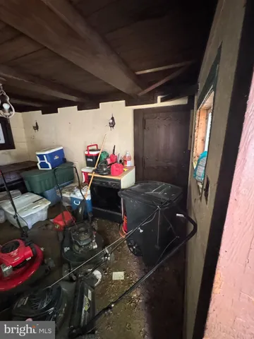 a living room with lots of appliances