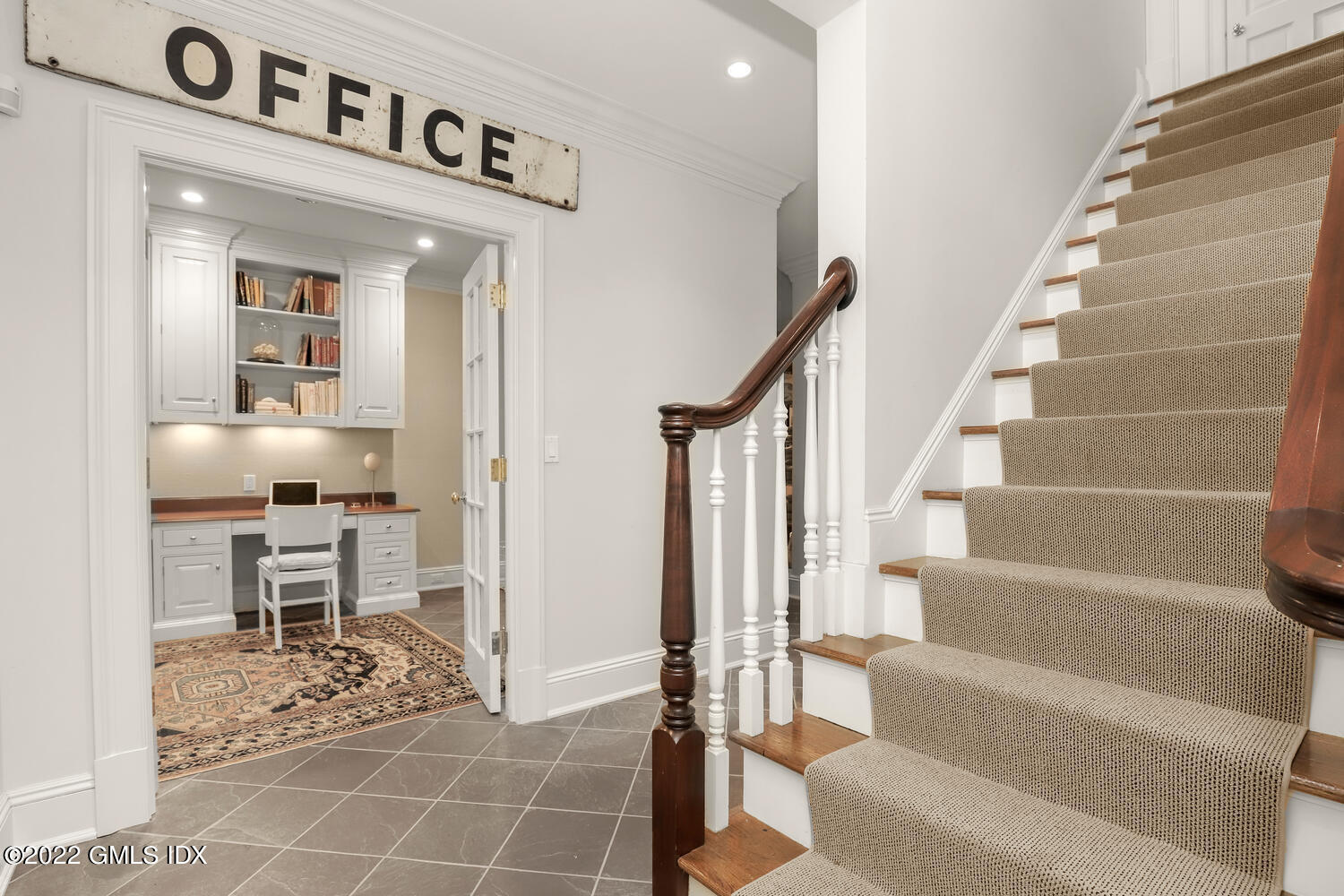 33 Hill Road Greenwich, CT 06830 - Photo 36 of 49 a view of a hallway with wooden floor and furniture