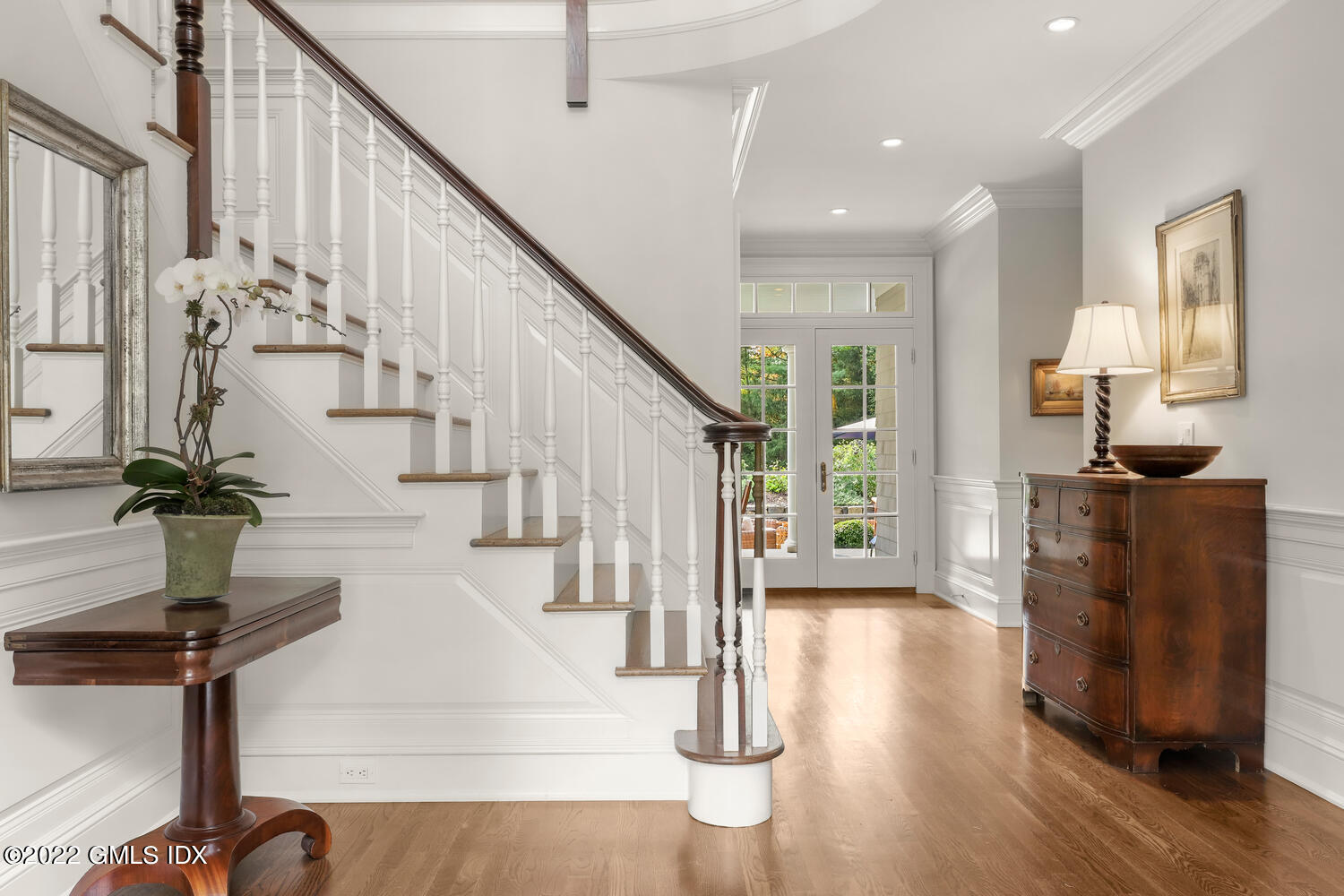 33 Hill Road Greenwich, CT 06830 - Photo 4 of 49 a view of entryway and hall with wooden floor