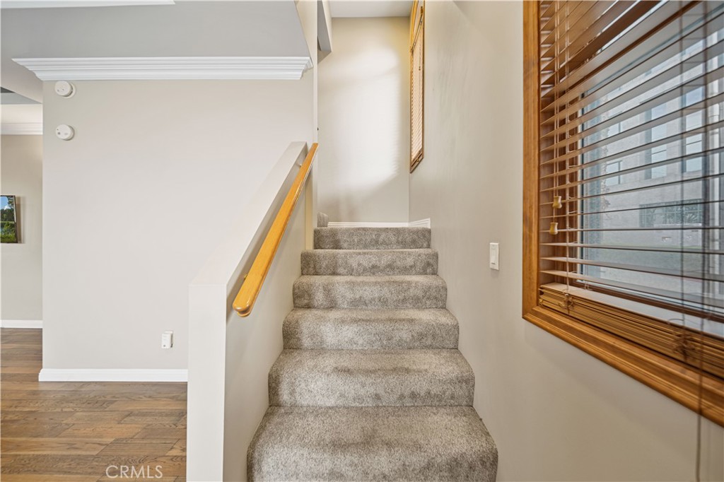 216 North Buena Vista Street Burbank, CA 91505 - Photo 10 of 22 a view of staircase with white walls and windows
