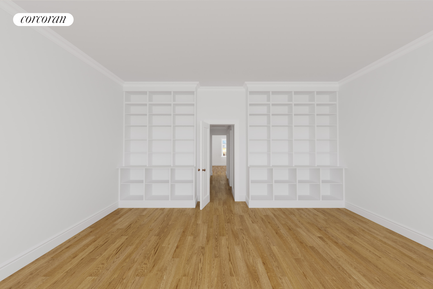 36 East 73rd Street Manhattan, NY 10021 - Photo 21 of 31 an empty room with wooden floor and windows