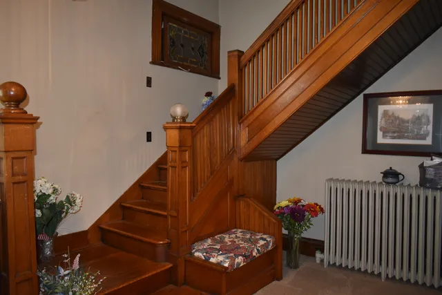 a close view of closet