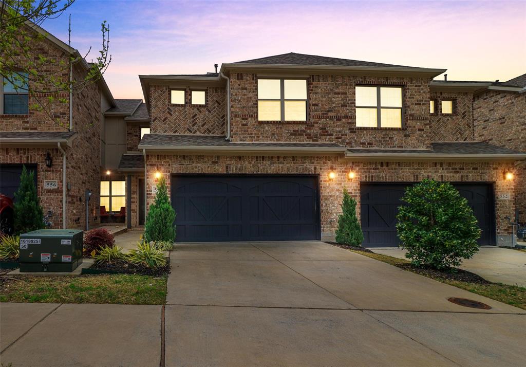 a front view of a house