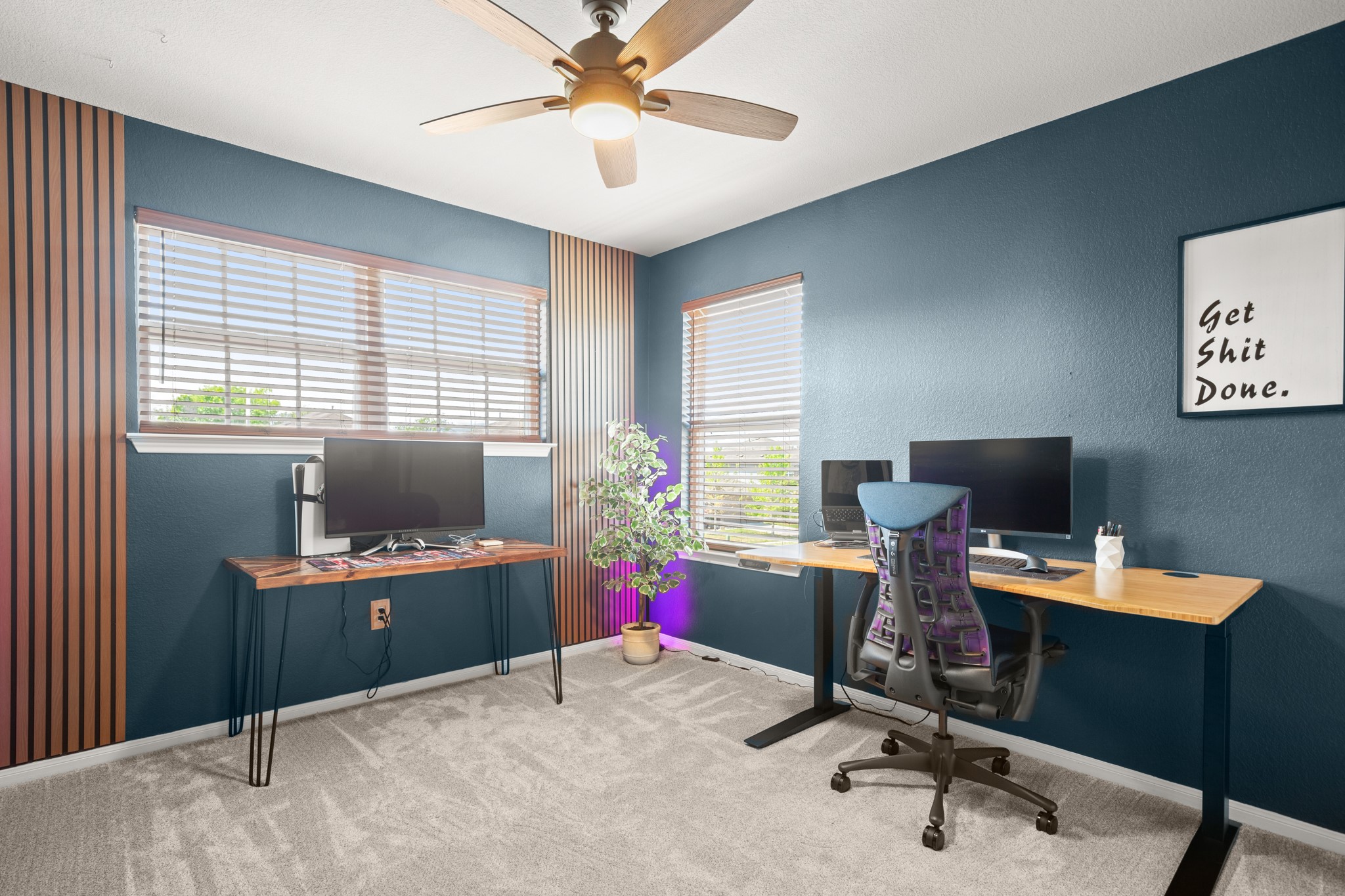 6520 Ranchito Drive Austin, TX 78744 - Photo 19 of 40 a view of a workspace with furniture and a window