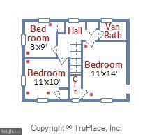 9310 Glenville Road Silver Spring, MD 20901 - Photo 29 of 30 Upper level floor plan