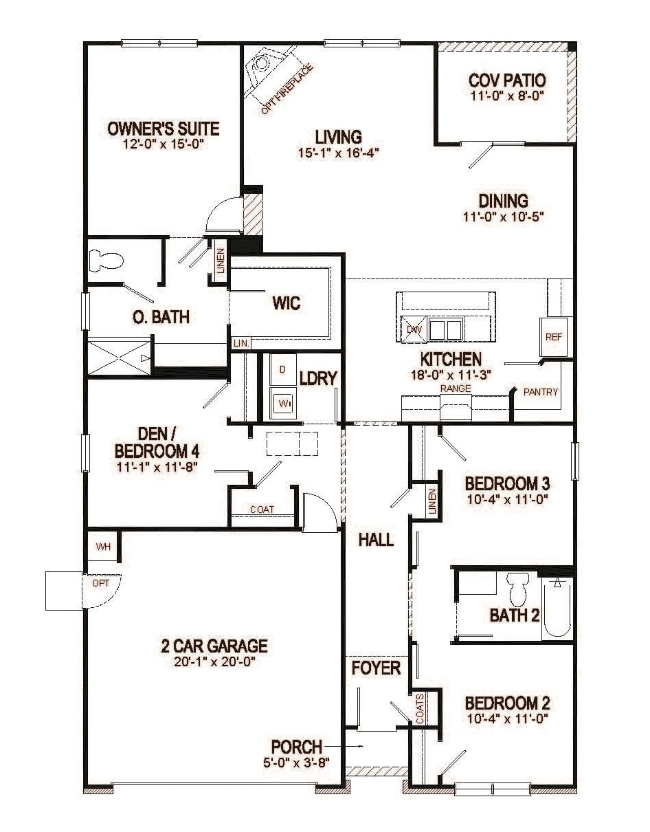 136 Keithland Drive Conway, SC 29527 - Photo 2 of 2 View of floor plan / room layout