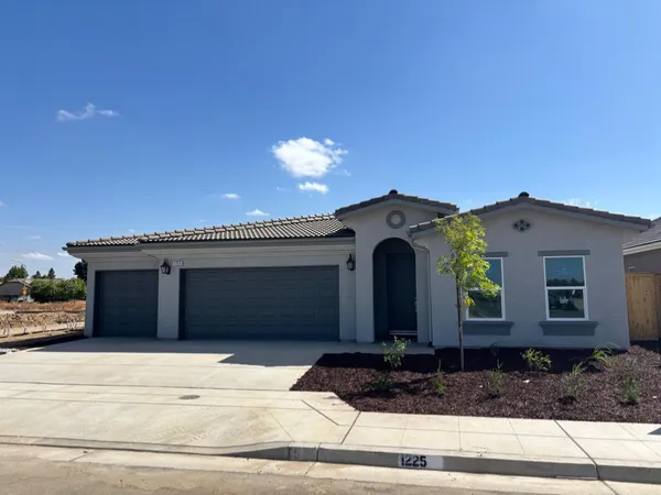 a front view of a house