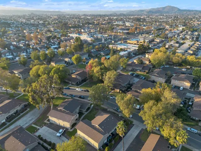 an aerial view of a city
