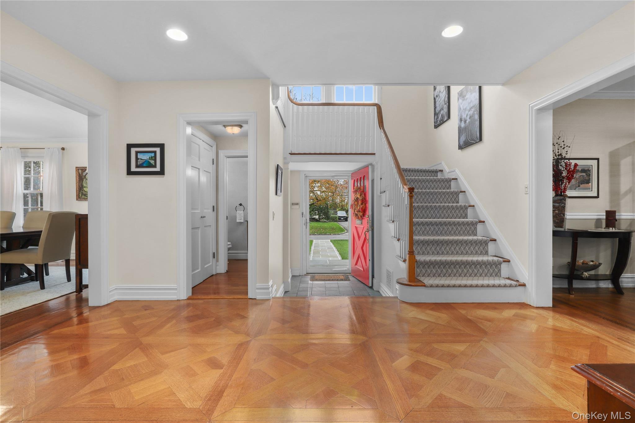 12 Sunnybrae Place Bronxville, NY 10708 - Photo 13 of 40 Entrance foyer featuring recessed lighting and stairway