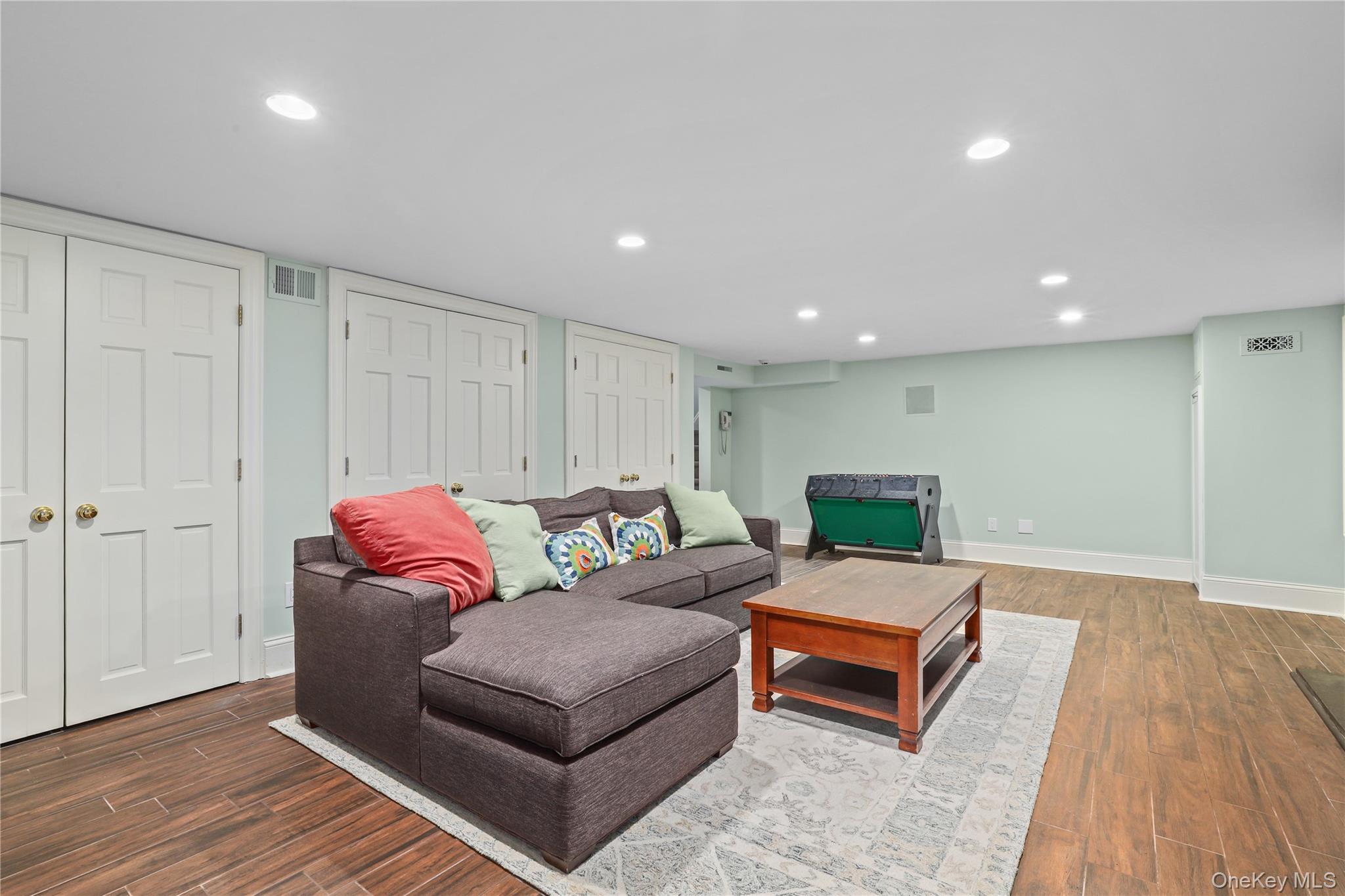 12 Sunnybrae Place Bronxville, NY 10708 - Photo 28 of 40 Recreation room featuring recessed lighting and tile floors