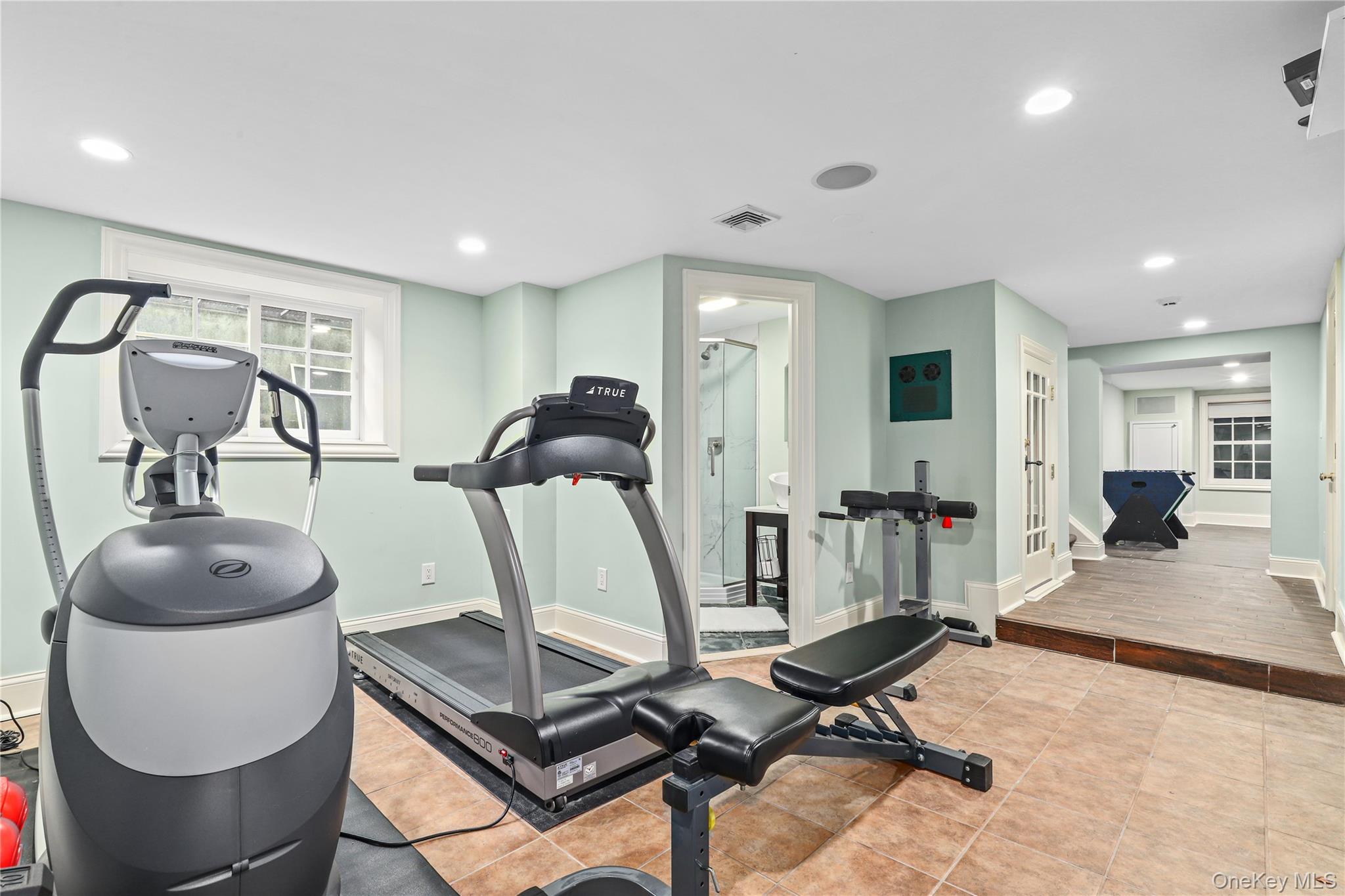 12 Sunnybrae Place Bronxville, NY 10708 - Photo 29 of 40 Exercise area featuring recessed lighting