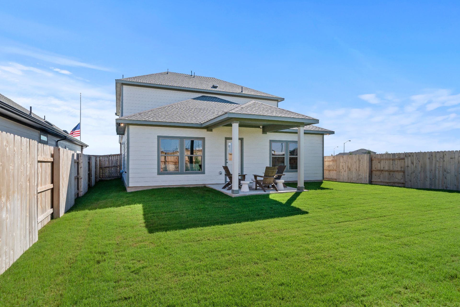 25529 Flora Bella Lane Elgin, TX 78621 - Photo 29 of 37 Rear of Home and Private Backyard - Representative Photo