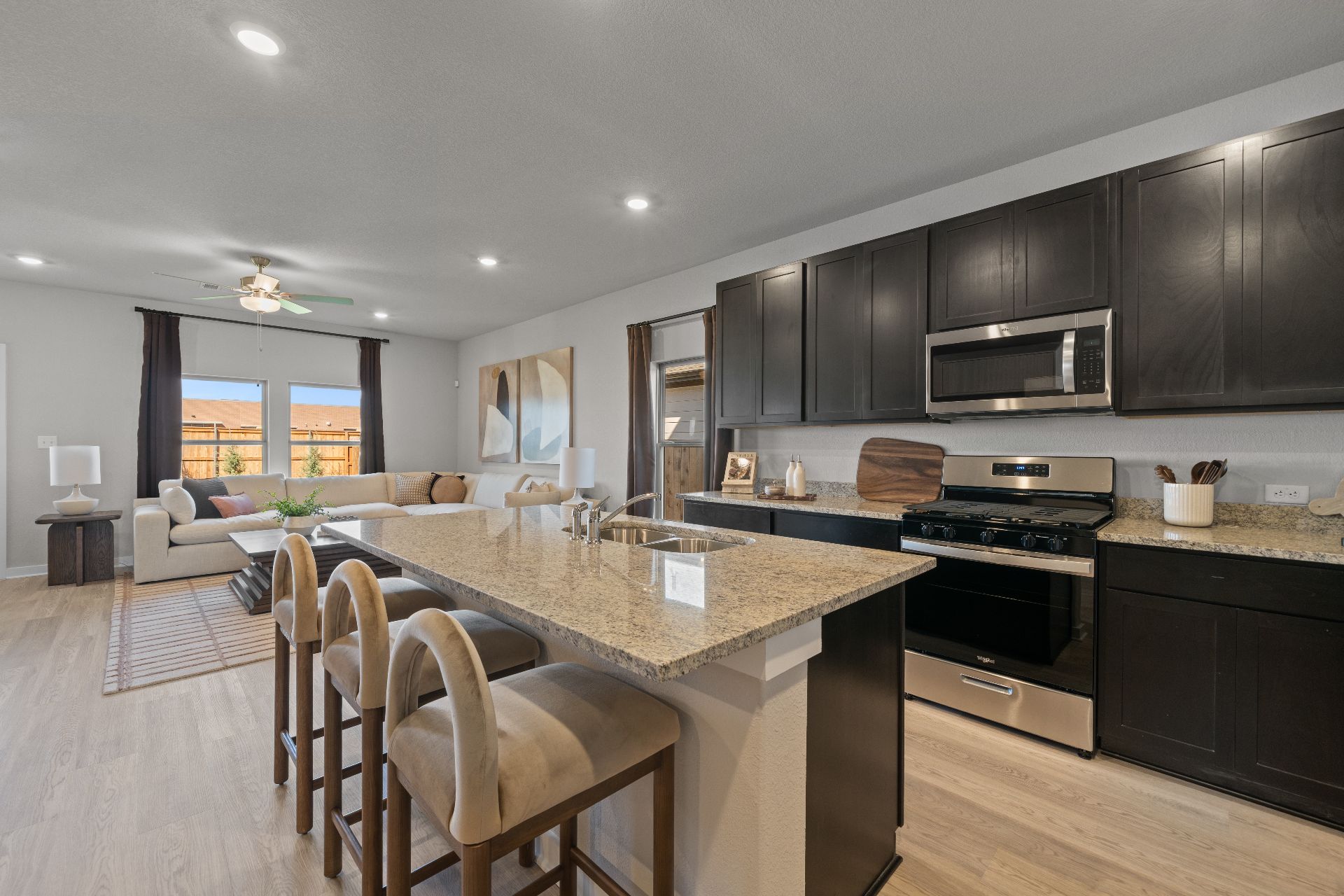 25529 Flora Bella Lane Elgin, TX 78621 - Photo 8 of 37 Open Concept Kitchen - Representative Photo