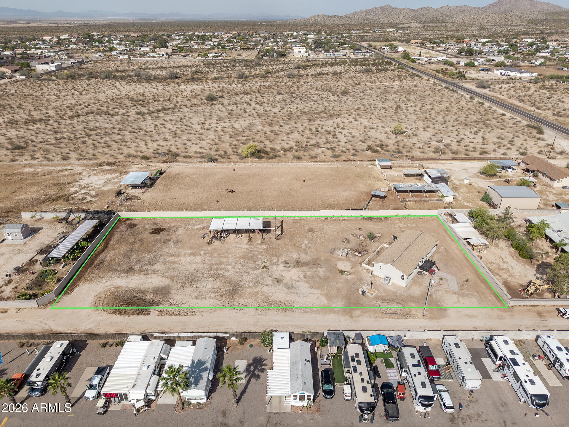 10290 North Katsina Road Casa Grande, AZ 85122 - Photo 43 of 51 an aerial view of residential houses with outdoor space