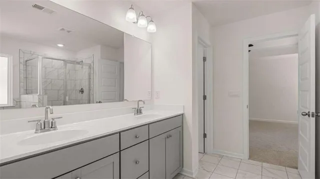 a view of a swimming pool with an outdoor space