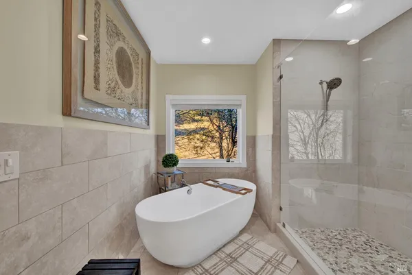 a view of a pathway with a yard